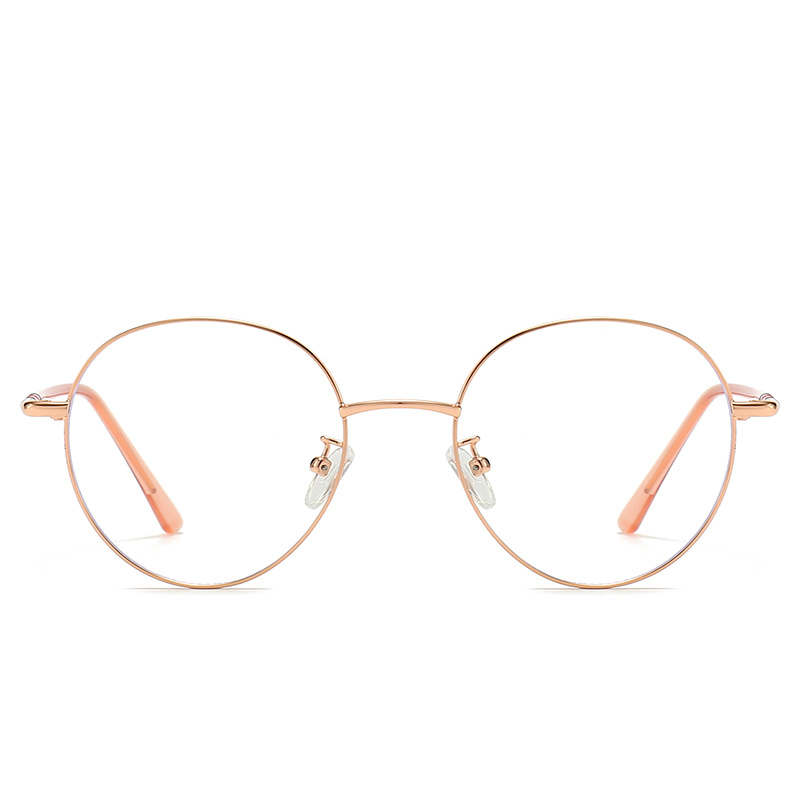 Round Metal Optical Glasses for Women and Men Clear Polarized Lenses