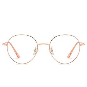 Round Metal Optical Glasses for Women and Men Clear Polarized Lenses