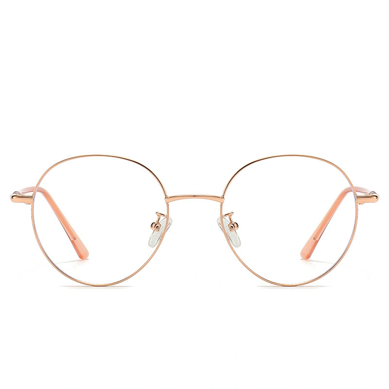 Round Metal Optical Glasses for Women and Men Clear Polarized Lenses