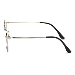 Oversize Metal Optical Glasses for Women and Men Square Frame Clear Lenses