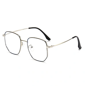 Oversize Metal Optical Glasses for Women and Men Square Frame Clear Lenses