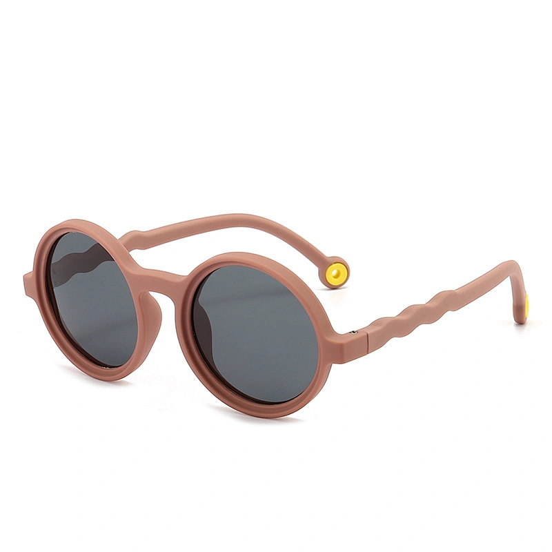 Round Sunglasses for Kids Anti-Blue Light TPEE Lightweight Comfortable