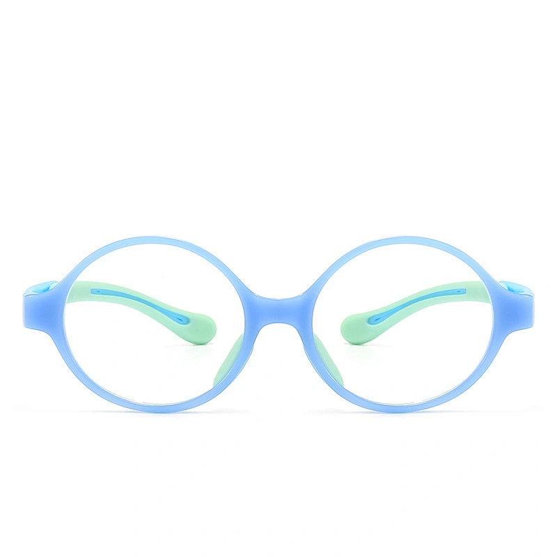 Bendable Kids Optical Glasses Detachable Temple Round PC Lens TR90