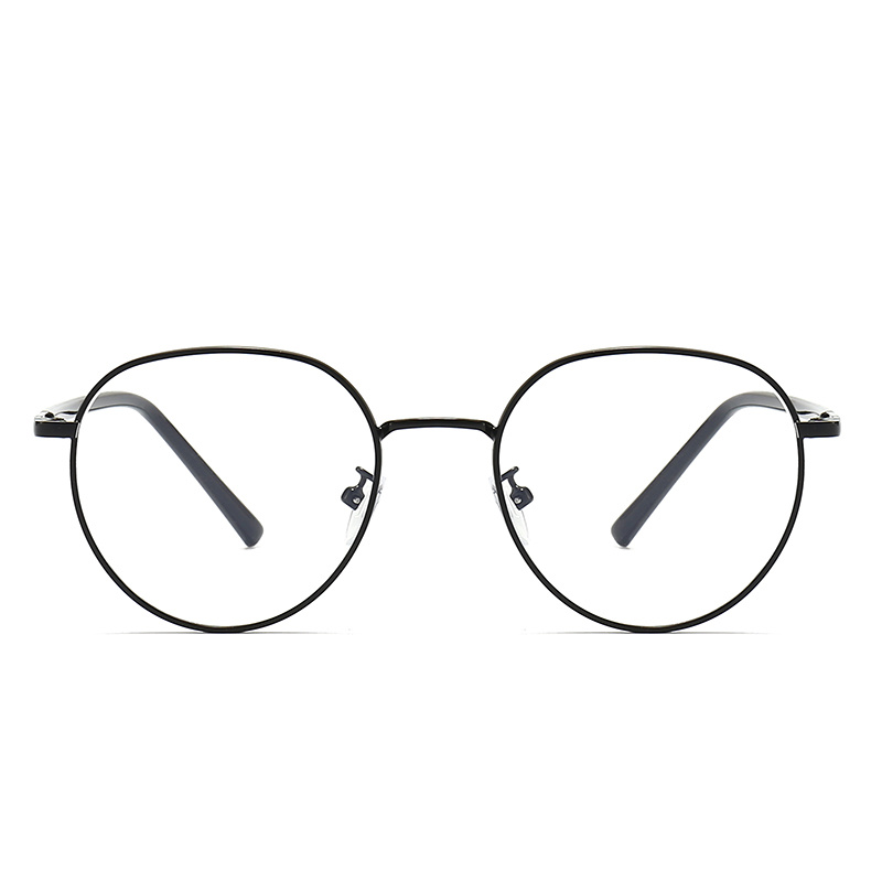 Round Metal Optical Glasses for Women and Men Clear Polarized Lenses