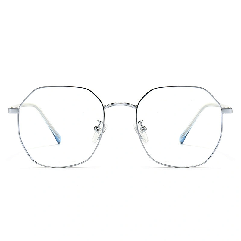 Octagonal Metal Optical Glasses Oversize Wire Rim Frame Eyeglasses