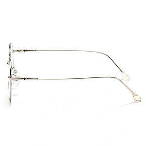 Unisex Metal Optical Glasses Circle Shape Frame CP Temple Tips