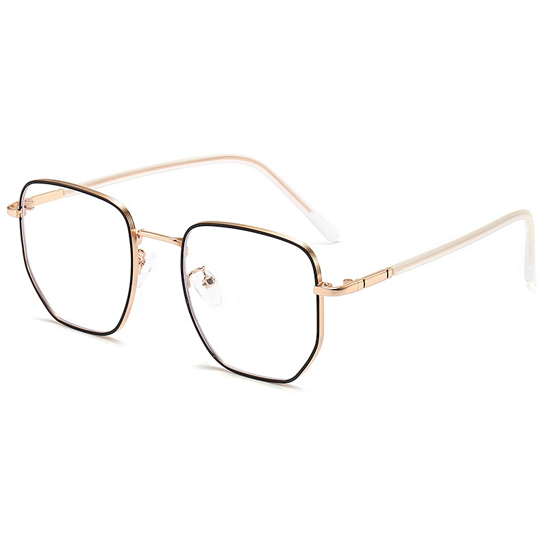 Geometric Square Metal Optical Glasses for Women and Men Inner Ring