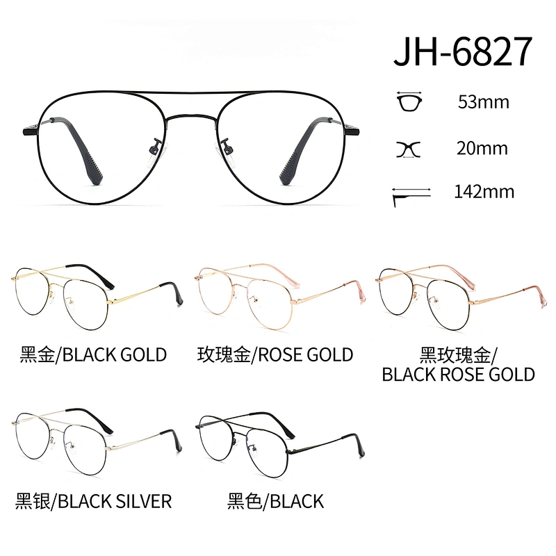 Two Bridge Metal Optical Glasses Vintage Style Round Frame Eyeglasses