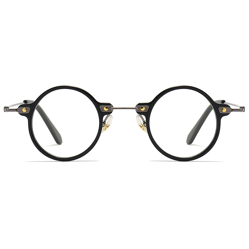 Small Circle Acetate Optical Glasses Retro Japanese Style Eyeglasses