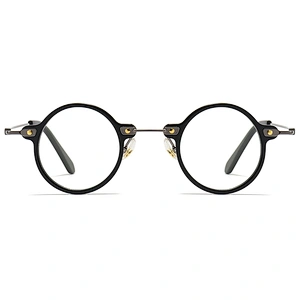 Small Circle Acetate Optical Glasses Retro Japanese Style Eyeglasses