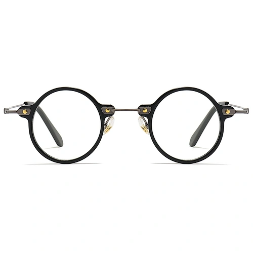 Small Circle Acetate Optical Glasses Retro Japanese Style Eyeglasses
