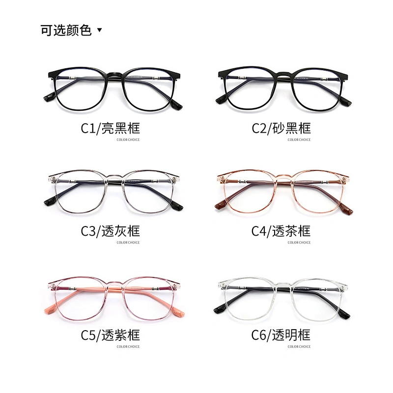 TR90 Optical Glasses Two Tones Retro Style Round Frame Eyeglasses