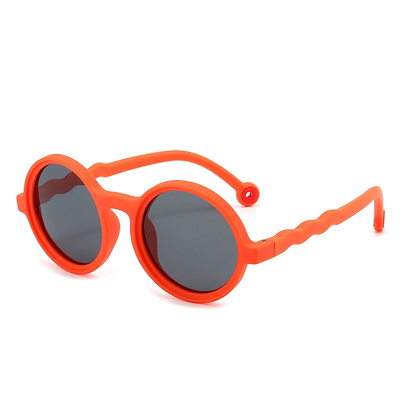 Round Sunglasses for Kids Anti-Blue Light TPEE Lightweight Comfortable