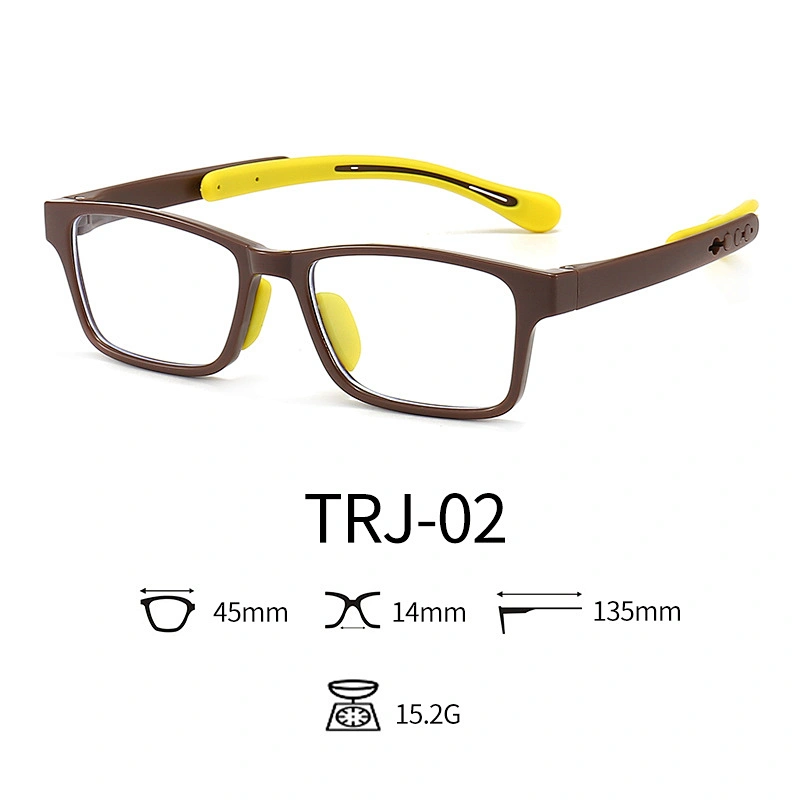 Cute Square Kids Optical Glasses Injection Color Environmentally Friendly Paint