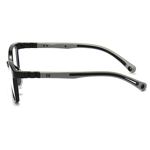 Oblong Optical Glasses for Kids Transparent Nose Pad TPE Eyeglasses for Screen