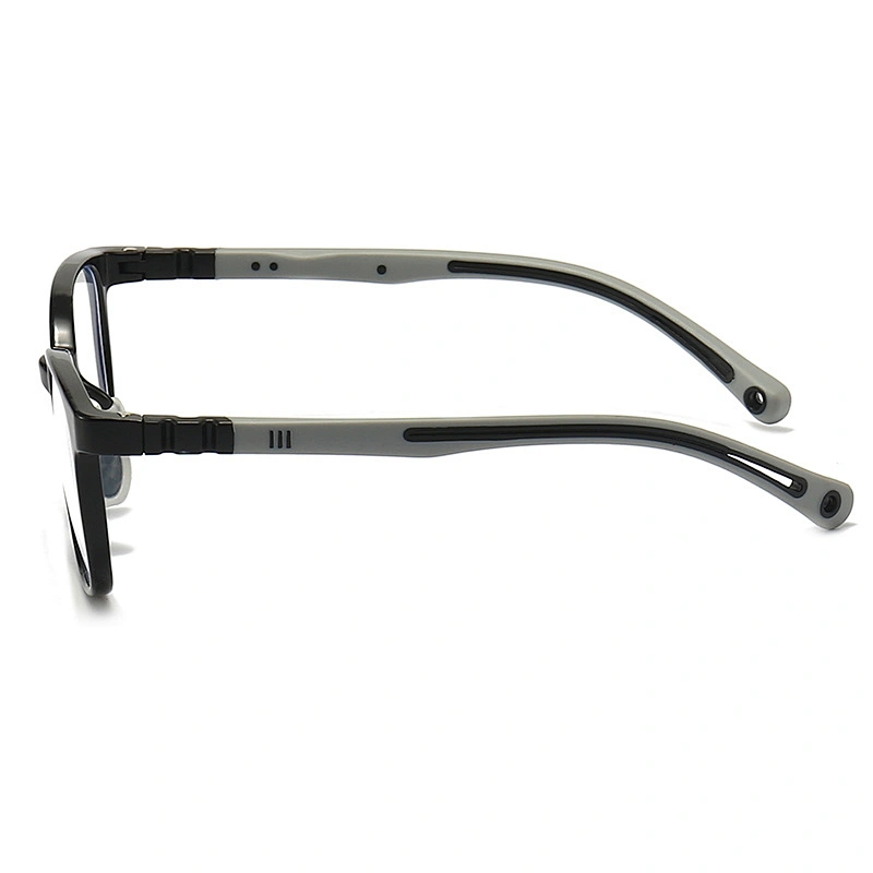 Oblong Optical Glasses for Kids Transparent Nose Pad TPE Eyeglasses for Screen