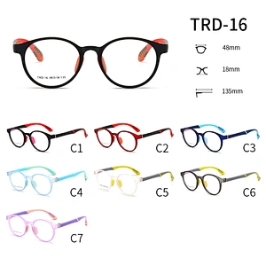 Optical Glasses for Children Cute Round Frame Two Tone Eyeglasses
