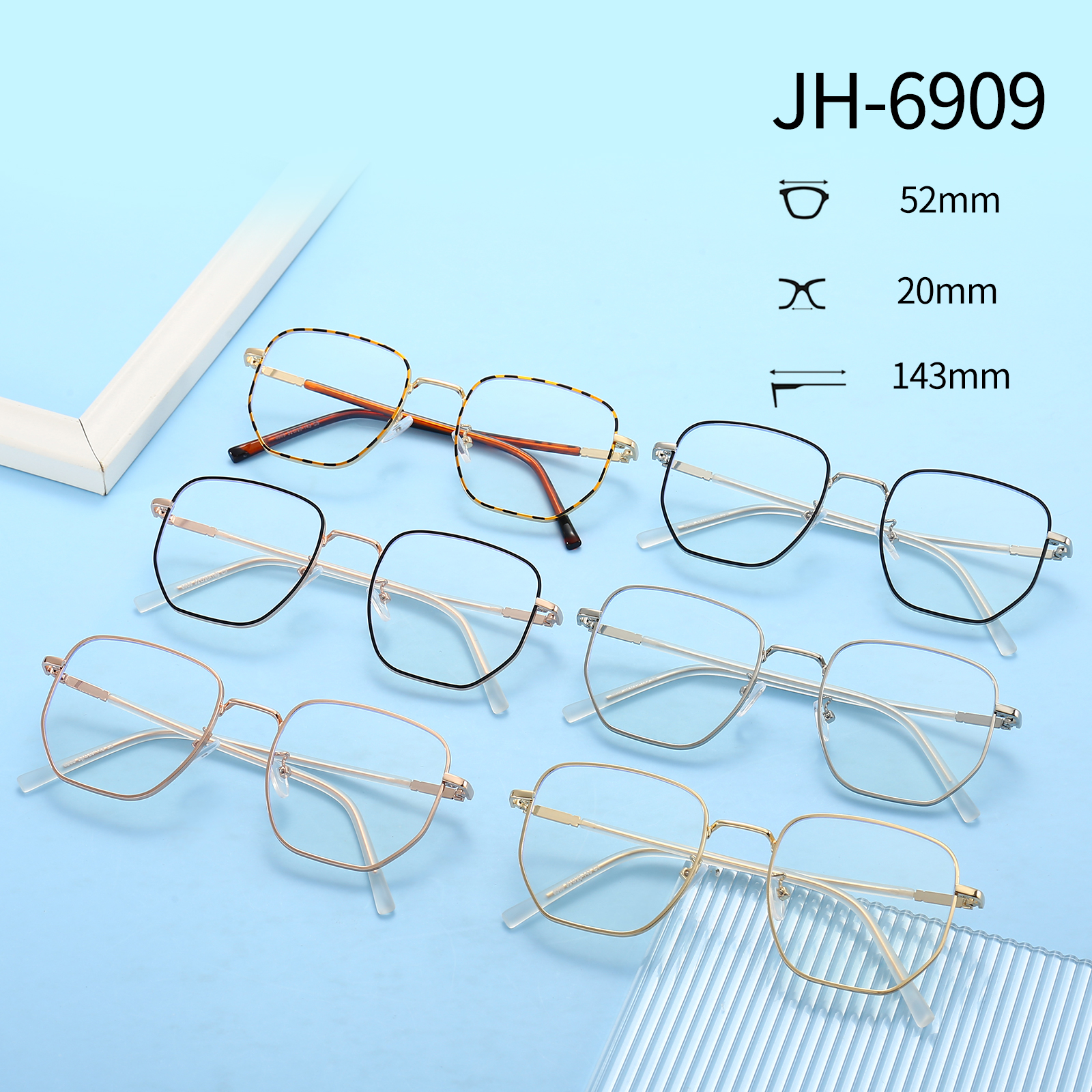 black glasses square