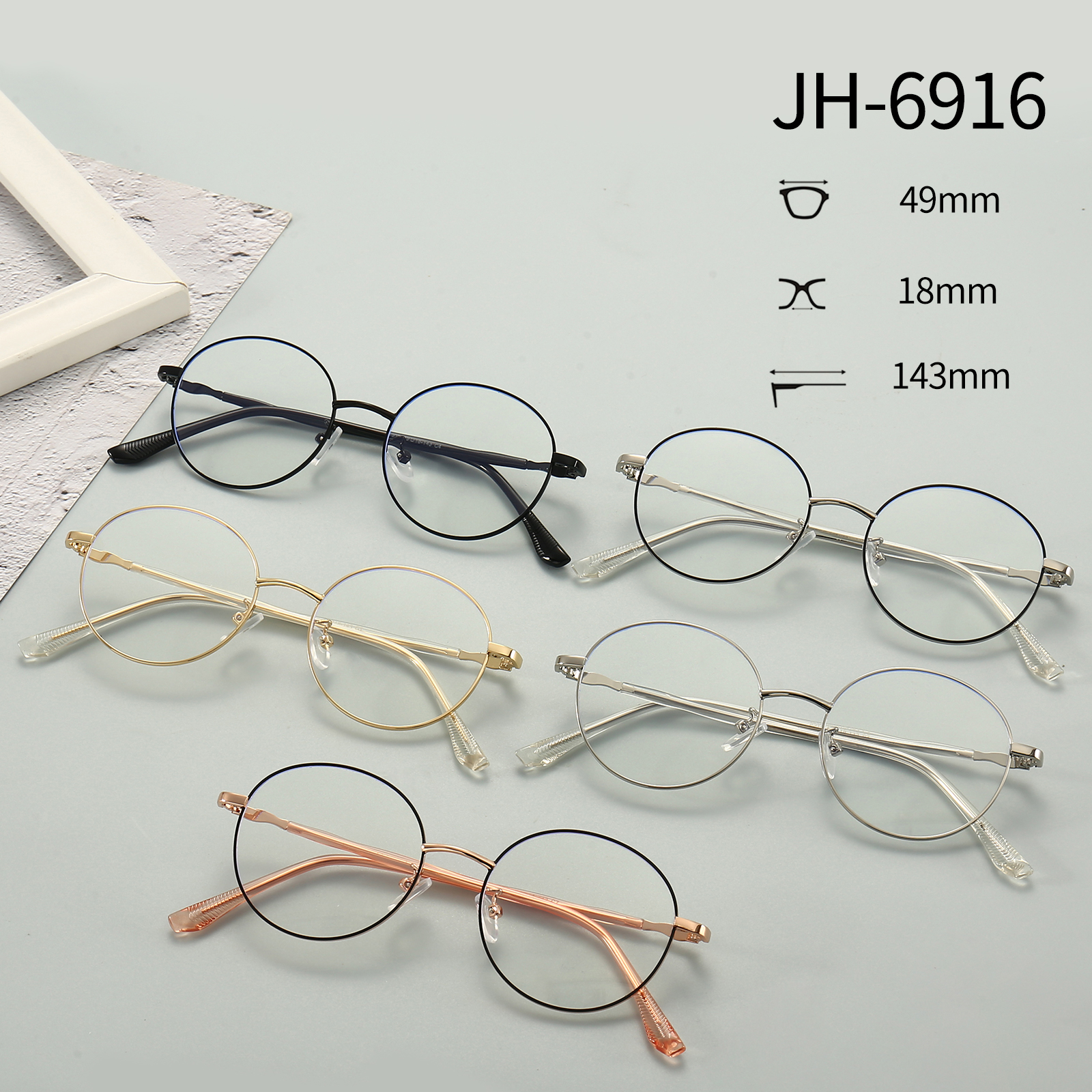 stylish round glasses
