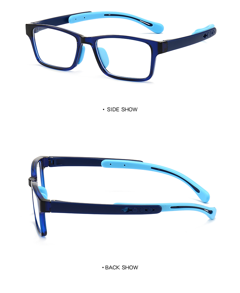 blue square glasses