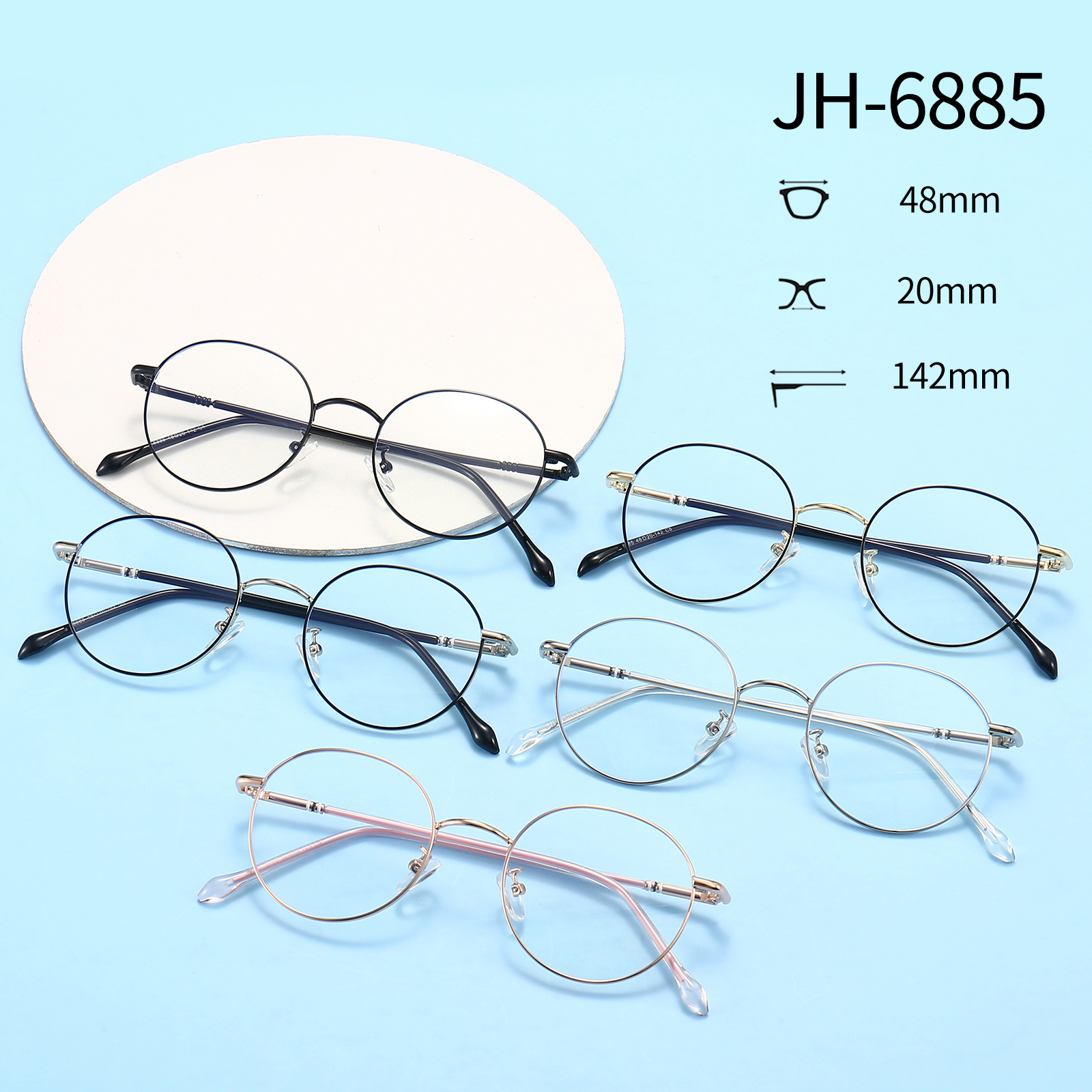 mens small round glasses
