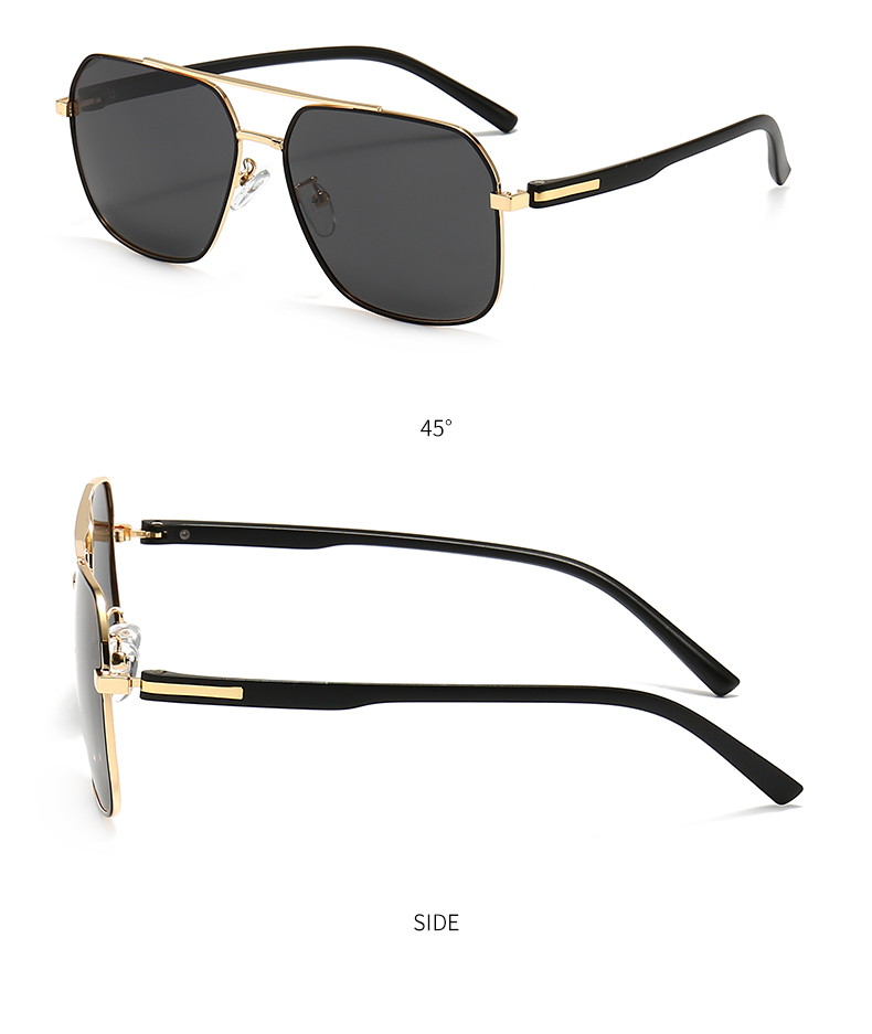 oversized gold aviator sunglasses