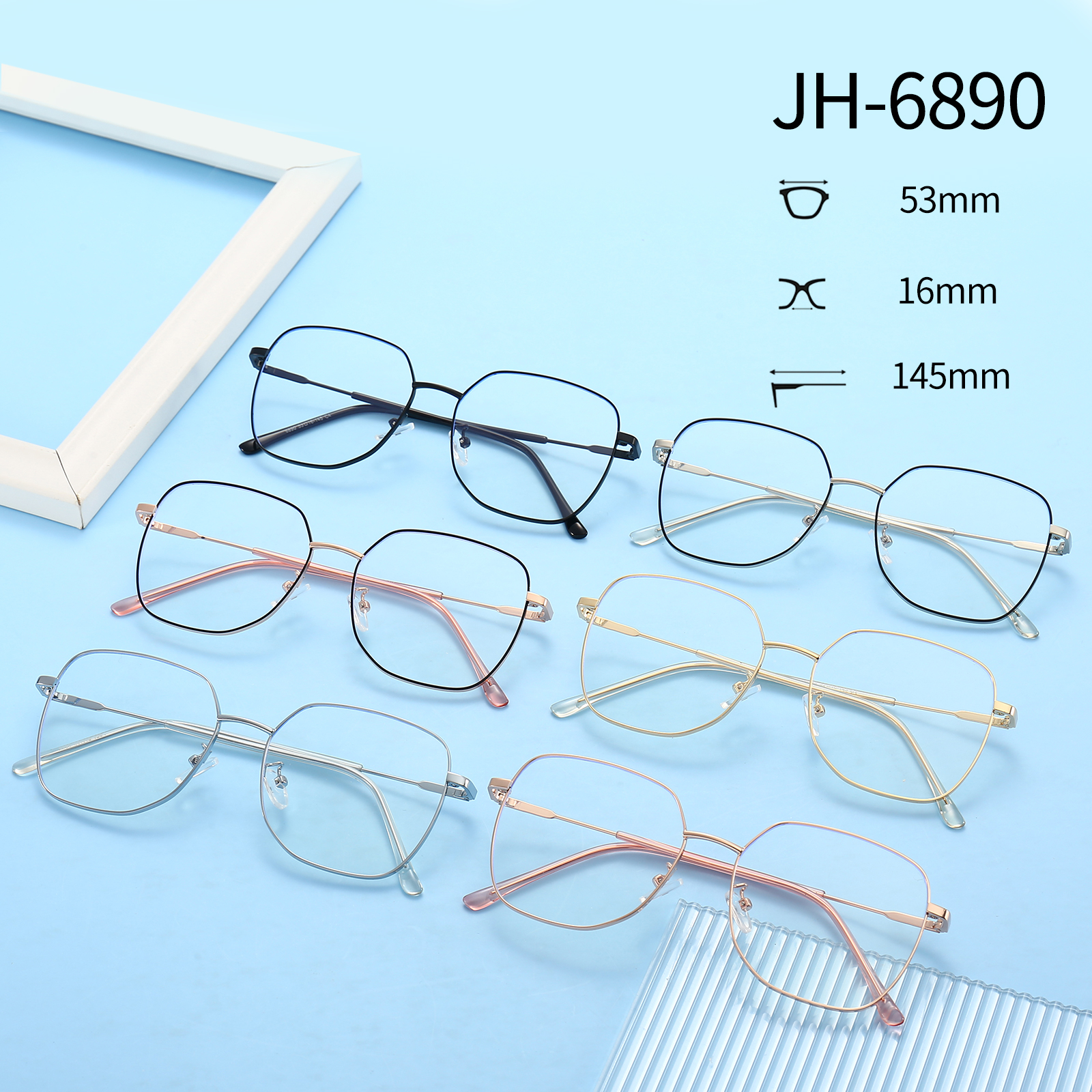 square oversized glasses