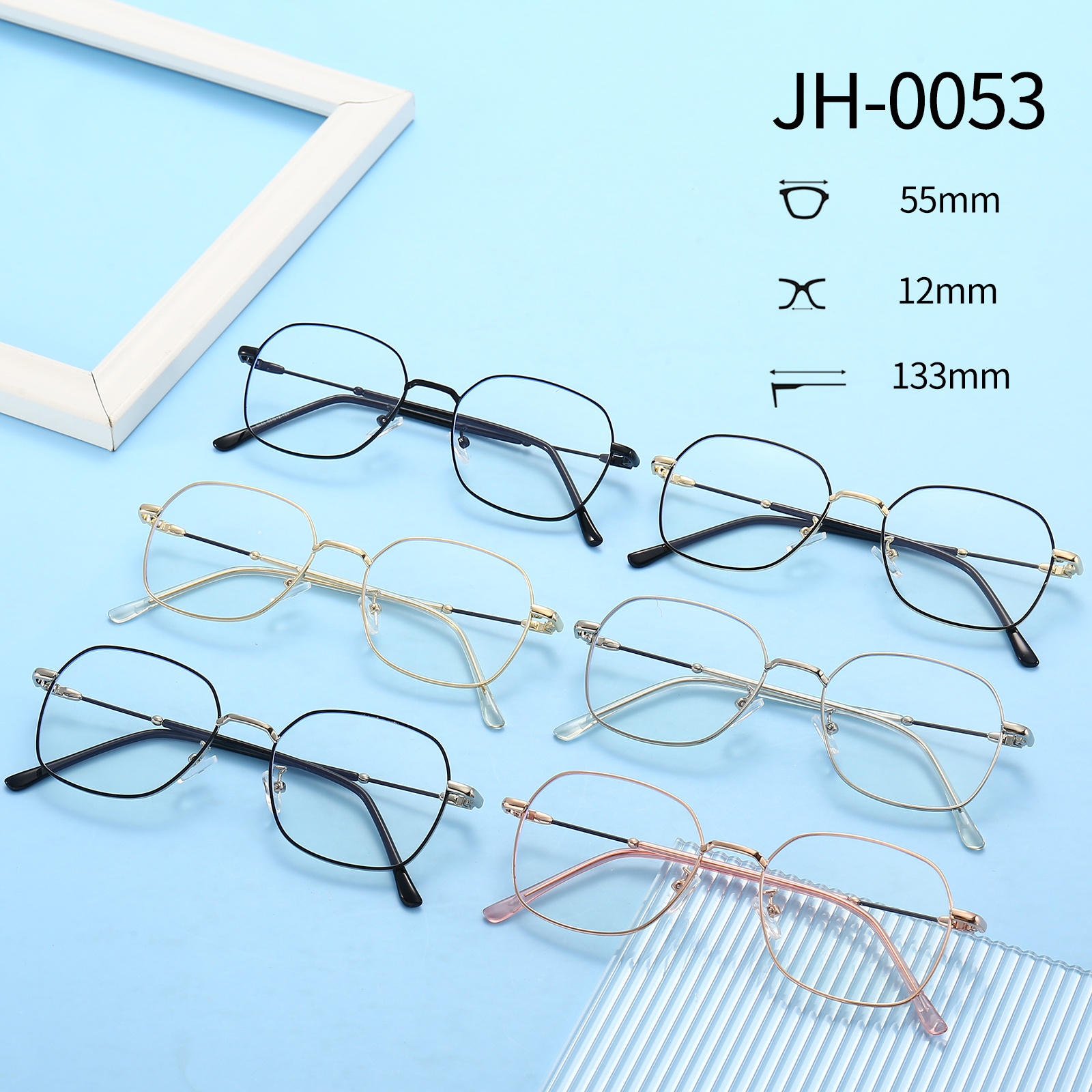 black metal round glasses