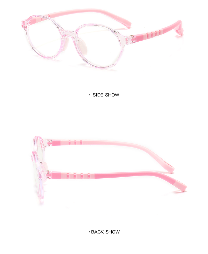 pink round glasses