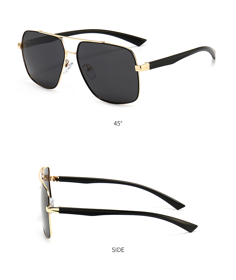 retro square aviator sunglasses