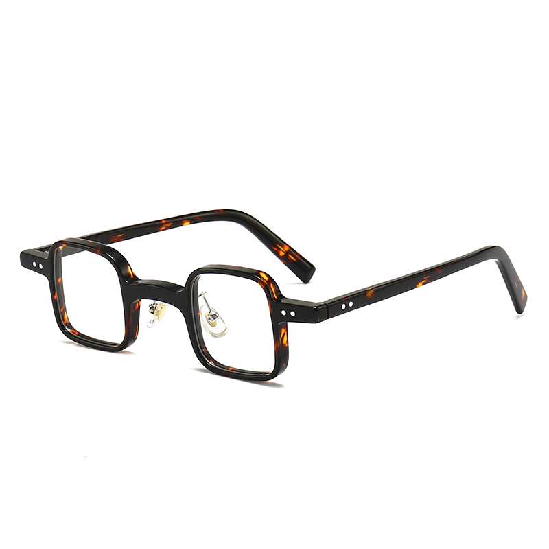 retro square eyeglasses