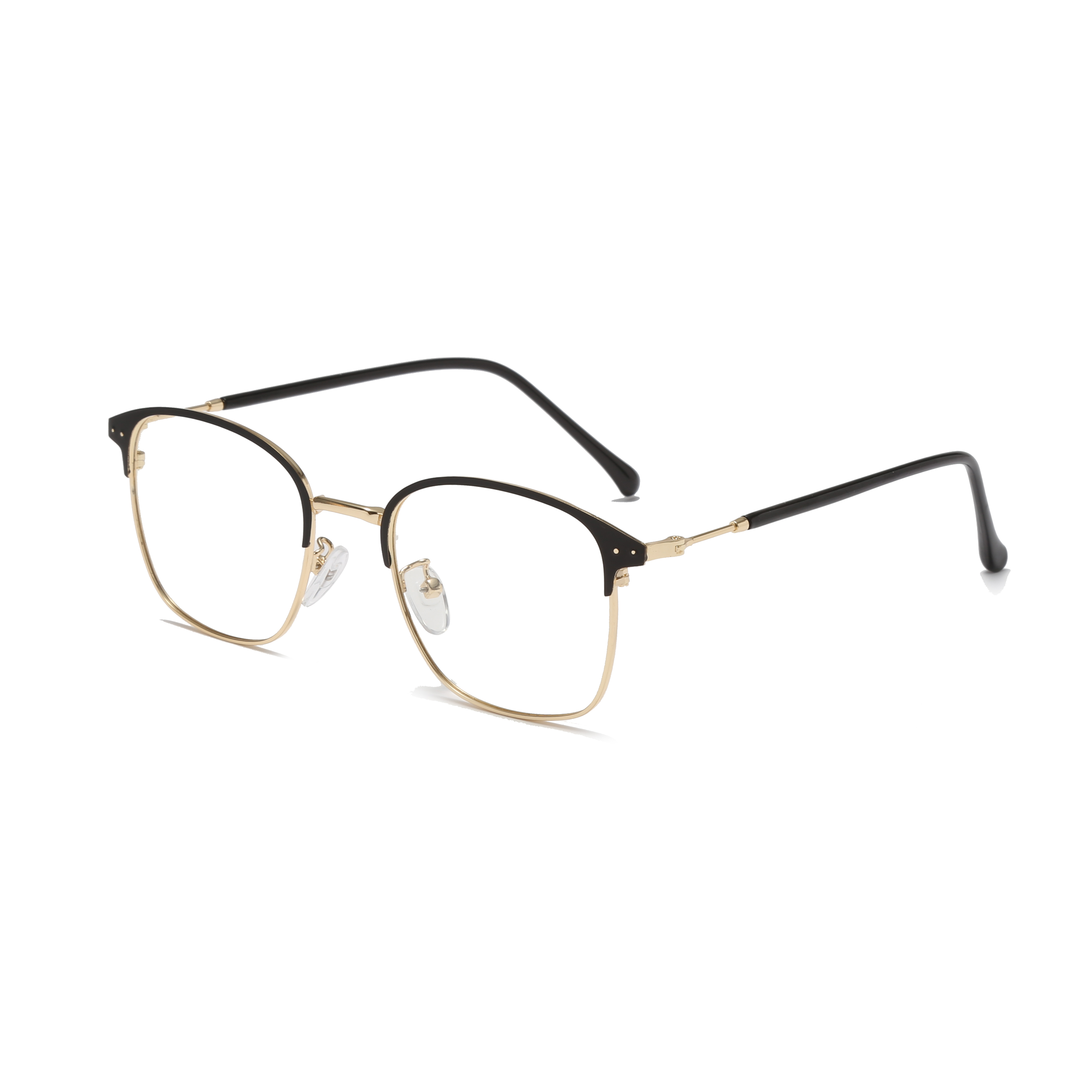 custom browline metal eyeglasses