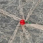 New African fabric pink flower lace fabric for female dress and lingerie