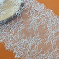 E1463 Fashion 3 meters Eyelash lace white & Black Soft Flower Lace Trim  lace fabric for lingeries underwear