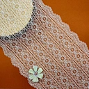 X6350 New nylon and spandex elastic wide and narrow lace trim stretch African ted bakerlinear lace trim