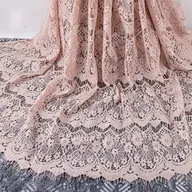 K1057 New Women Eyelash lace Fabric Flower Strand 3D Embroidery Lace  Mesh Lace for Dress Clothing