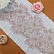 Manufacture White Elastic Nylon and Spandex Knitting Lace Trim With Shiny Threads Stretch