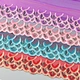 19CM Plain mesh embroidery lace trim fabric various color lace gold peacock feather lace trim