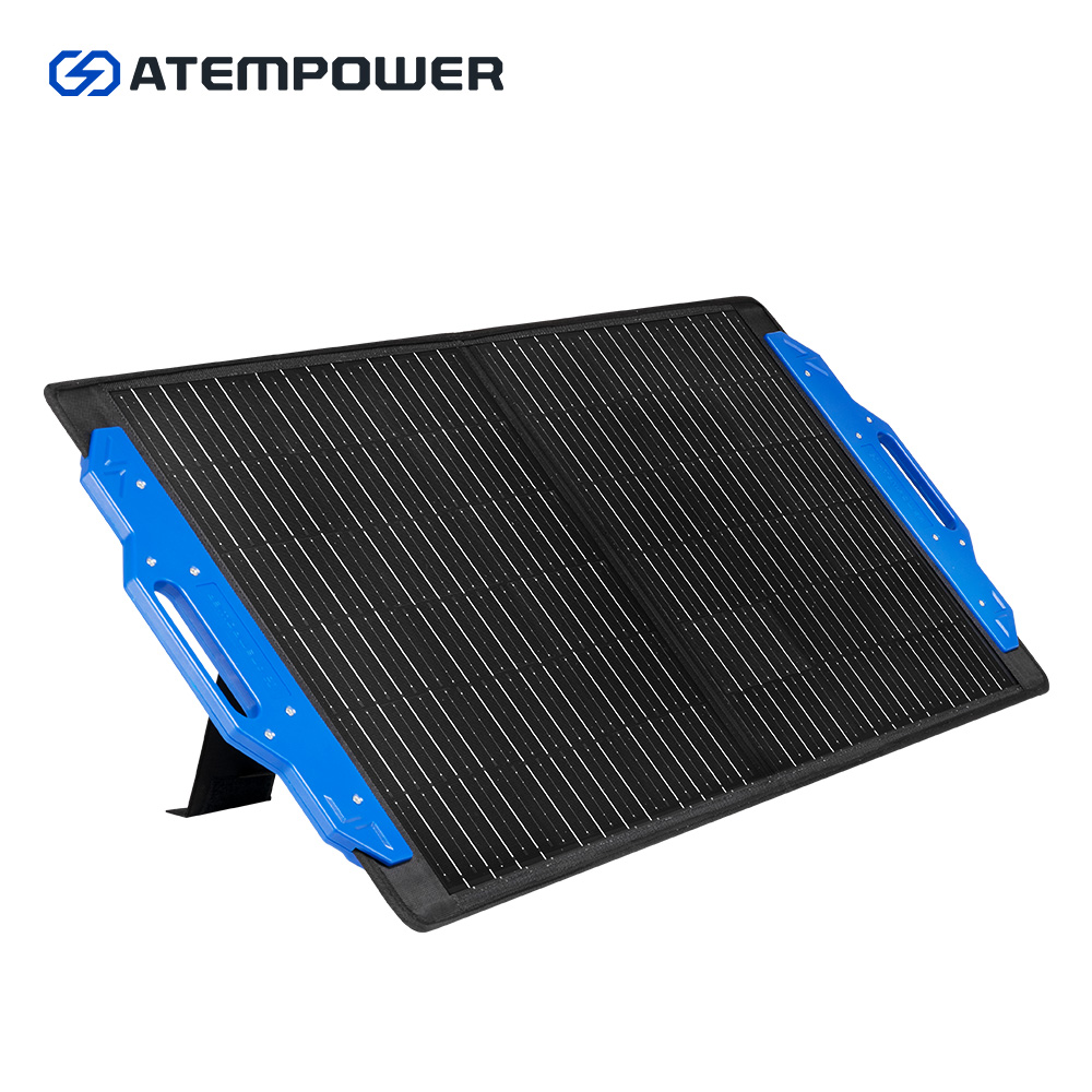 ATEM POWER Outdoor Camping Lightweight Etfe 100W Mono Portable Folding Solar Panel