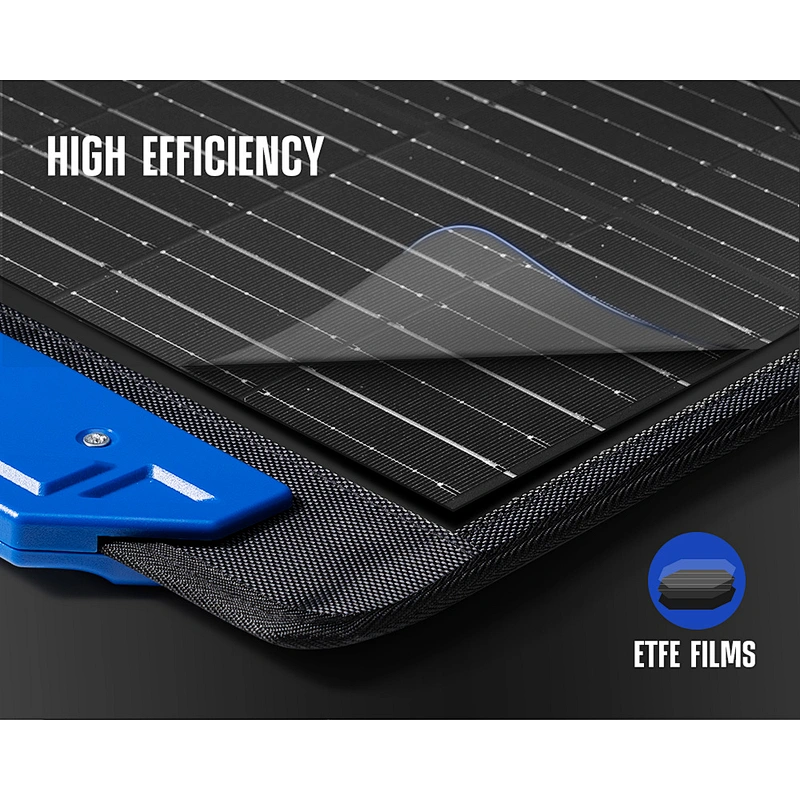 ATEM POWER Outdoor Camping Lightweight Etfe 100W Mono Portable Folding Solar Panel