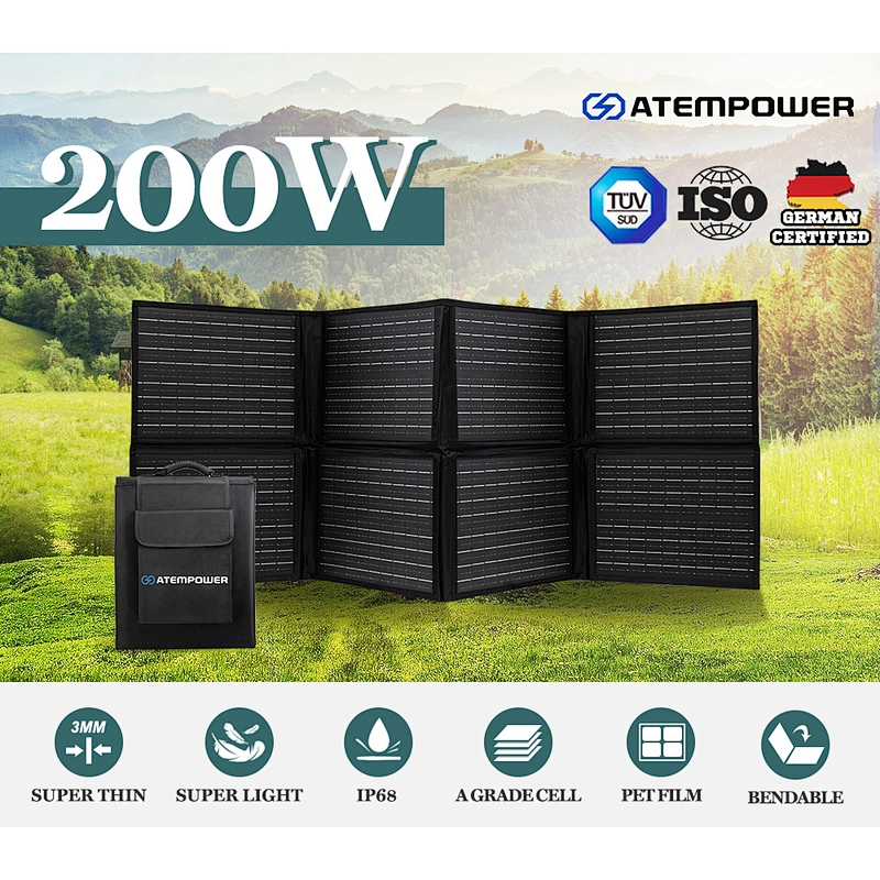 ATEM POWER 12V 200W Folding Solar Panel Blanket