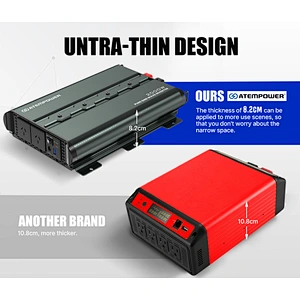 ATEM POWER 12V To 120V/230V 2000W/4000W Pure Sine Wave Power Inverter
