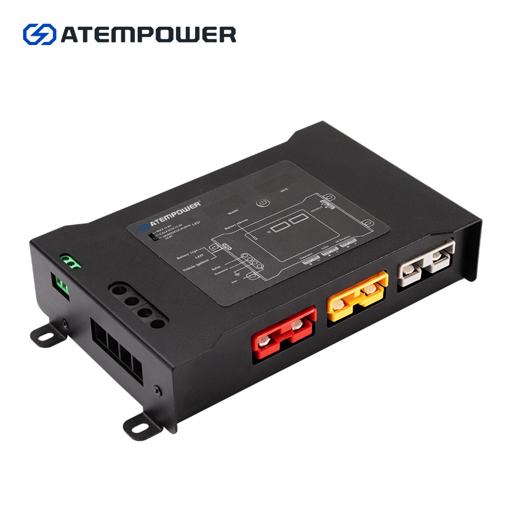 ATEM POWER Black DC to DC Dual Charger Smart Hub with Anderson Plug