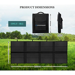 ATEM POWER 12V 200W Folding Solar Panel Blanket