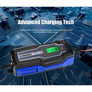 ATEM POWER 10A 6V/12V Automatic AGM GEL Car Truck Boat Motorcycle Smart Battery Charger