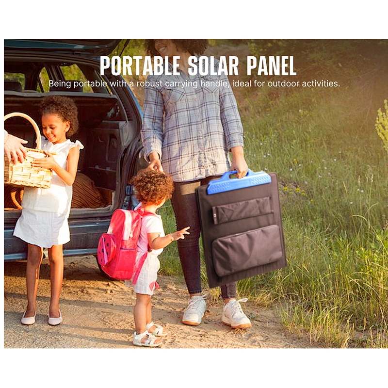ATEM POWER Outdoor Camping Lightweight Etfe 100W Mono Portable Folding Solar Panel