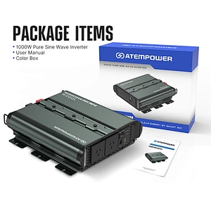 ATEM POWER 12V To 120V/230V 1000W/2000W Pure Sine Wave Power Inverter