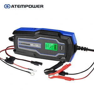 ATEM POWER 10A 6V/12V Automatic AGM GEL Car Truck Boat Motorcycle Smart Battery Charger
