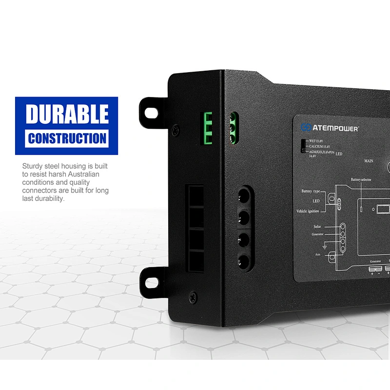 ATEM POWER Black DC to DC Dual Charger Smart Hub with Anderson Plug