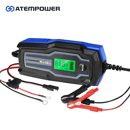ATEM POWER 4A 6V/12V Automatic SLA AGM Car Truck Boat Motorcycle Smart Battery Charger